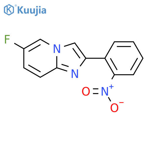6-fluoro-2-(2-nitrophenyl)imidazo1,2-apyridine structure
