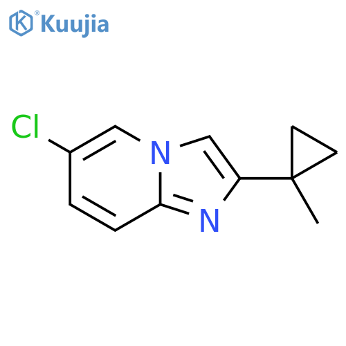 6-chloro-2-(1-methylcyclopropyl)imidazo1,2-apyridine structure