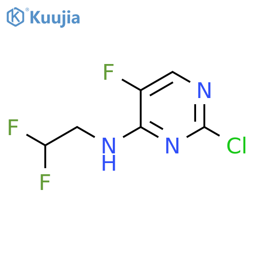 2-chloro-N-(2,2-difluoroethyl)-5-fluoropyrimidin-4-amine structure