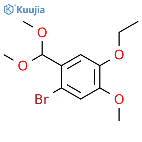Benzene, 1-bromo-2-(dimethoxymethyl)-4-ethoxy-5-methoxy- structure