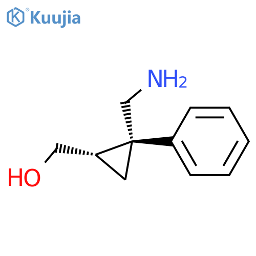 ((1S,2R)-2-(aminomethyl)-2-phenylcyclopropyl)methanol structure