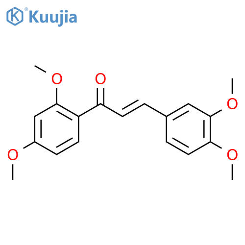 (2E)-1-(2,4-dimethoxyphenyl)-3-(3,4-dimethoxyphenyl)prop-2-en-1-one structure