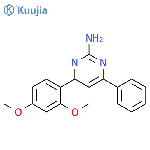 4-(2,4-dimethoxyphenyl)-6-phenylpyrimidin-2-amine structure