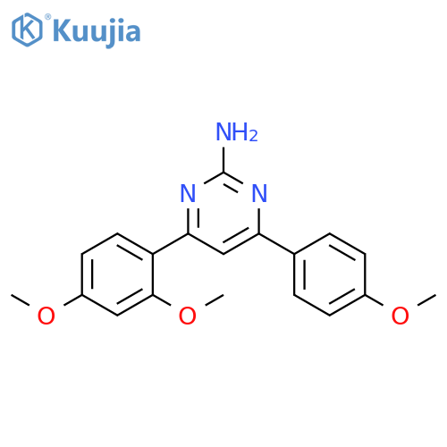4-(2,4-dimethoxyphenyl)-6-(4-methoxyphenyl)pyrimidin-2-amine structure