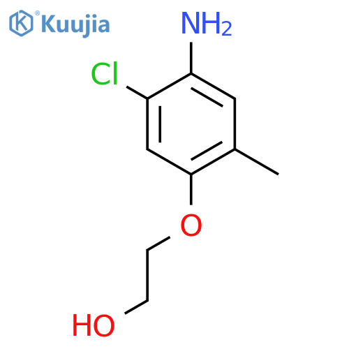 2-(4-Amino-5-chloro-2-methylphenoxy)ethan-1-ol structure