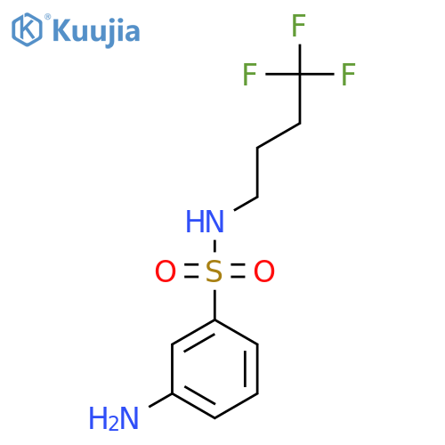 3-Amino-N-(4,4,4-trifluorobutyl)benzene-1-sulfonamide structure