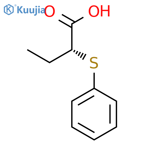 Butanoic acid, 2-(phenylthio)-, (R)- structure