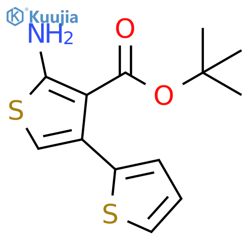 TERT-BUTYL 2-AMINO-4-(THIOPHEN-2-YL)THIOPHENE-3-CARBOXYLATE structure
