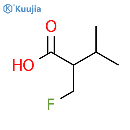 2-(fluoromethyl)-3-methylbutanoic acid structure