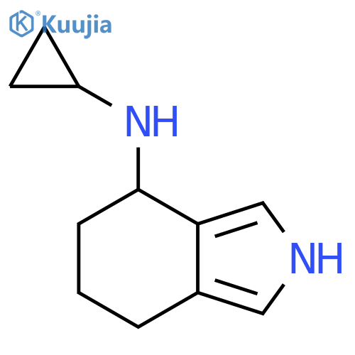 N-cyclopropyl-4,5,6,7-tetrahydro-2H-isoindol-4-amine structure
