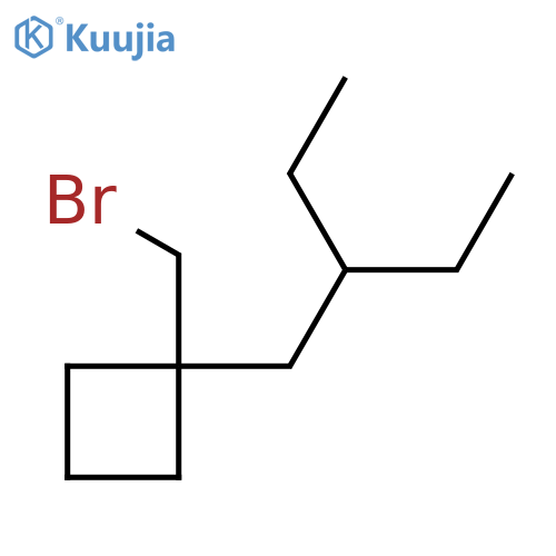 1-(Bromomethyl)-1-(2-ethylbutyl)cyclobutane structure