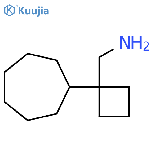 (1-cycloheptylcyclobutyl)methanamine structure