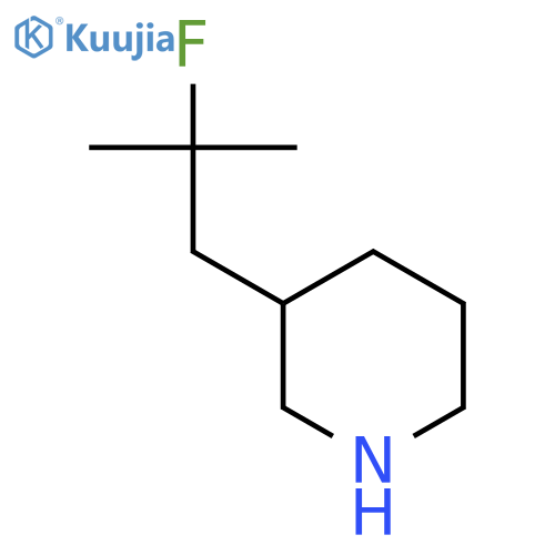 3-(2-fluoro-2-methylpropyl)piperidine structure