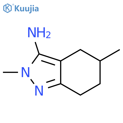 2,5-Dimethyl-4,5,6,7-tetrahydro-2H-indazol-3-amine structure