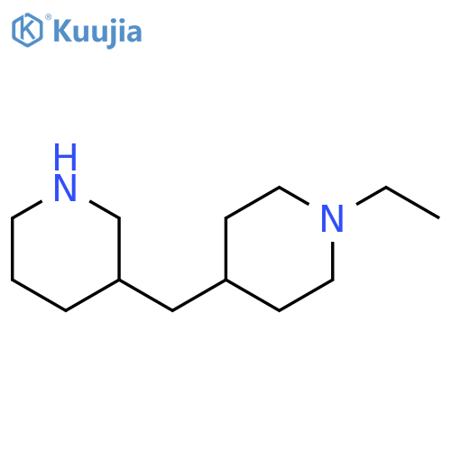 1-ethyl-4-(piperidin-3-yl)methylpiperidine structure