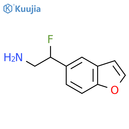 2-(1-benzofuran-5-yl)-2-fluoroethan-1-amine structure