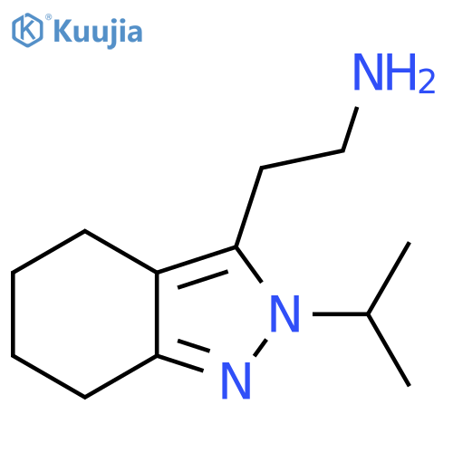 2-(2-isopropyl-4,5,6,7-tetrahydro-2H-indazol-3-yl)ethan-1-amine structure