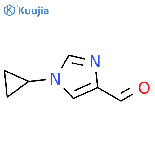 1H-Imidazole-4-carboxaldehyde, 1-cyclopropyl- structure