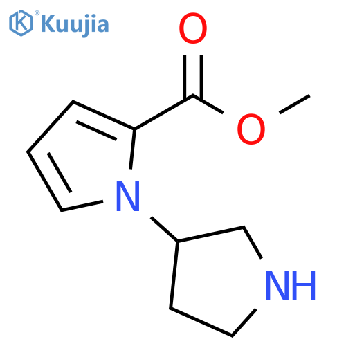 methyl 1-(pyrrolidin-3-yl)-1H-pyrrole-2-carboxylate structure