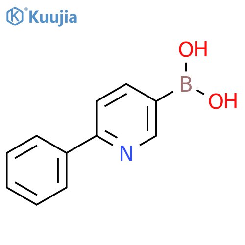 (6-Phenylpyridin-3-yl)boronic acid structure