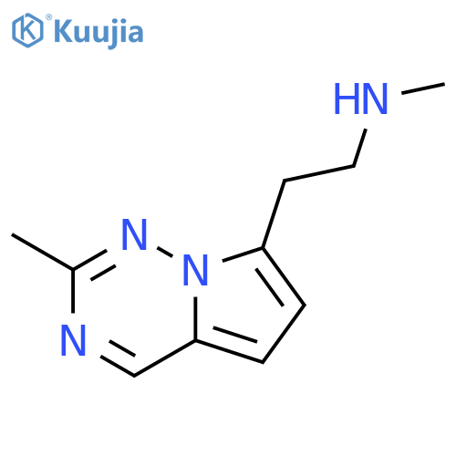 methyl(2-{2-methylpyrrolo[2,1-f][1,2,4]triazin-7-yl}ethyl)amine structure