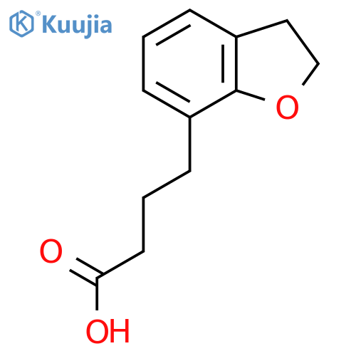 4-(2,3-Dihydro-1-benzofuran-7-yl)butanoic acid structure