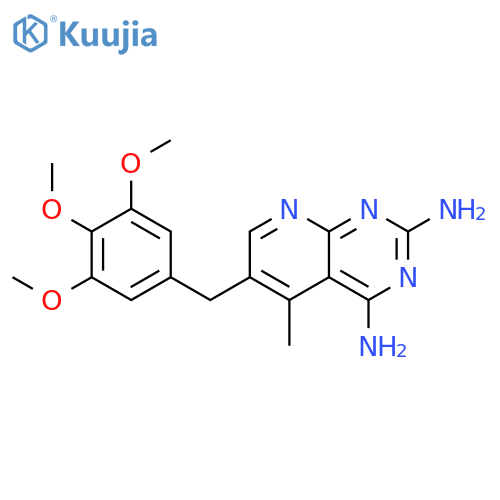 Pyrido[2,3-d]pyrimidine-2,4-diamine, 5-methyl-6-[(3,4,5-trimethoxyphenyl)methyl]- structure
