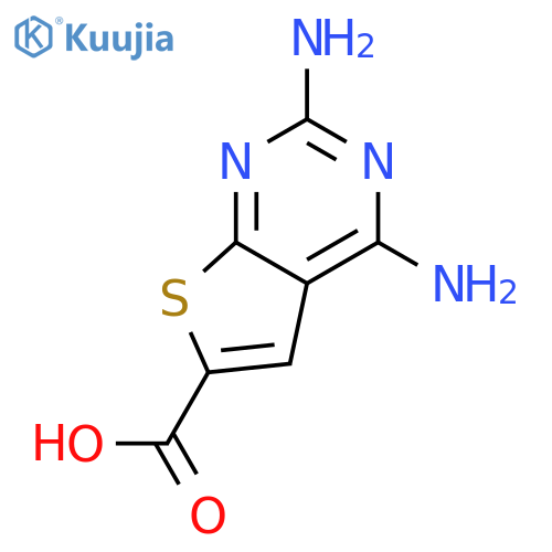 Thieno[2,3-d]pyrimidine-6-carboxylicacid, 2,4-diamino- structure