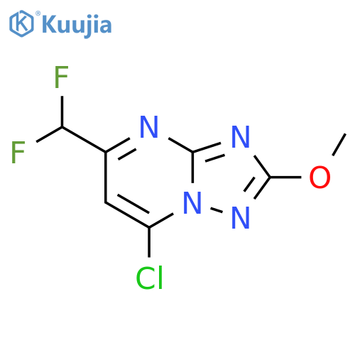 7-Chloro-5-(difluoromethyl)-2-methoxy[1,2,4]triazolo[1,5-a]pyrimidine structure
