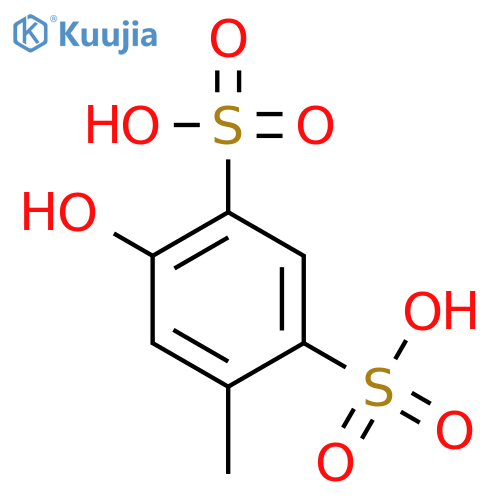1,3-Benzenedisulfonicacid, 4-hydroxy-6-methyl- structure