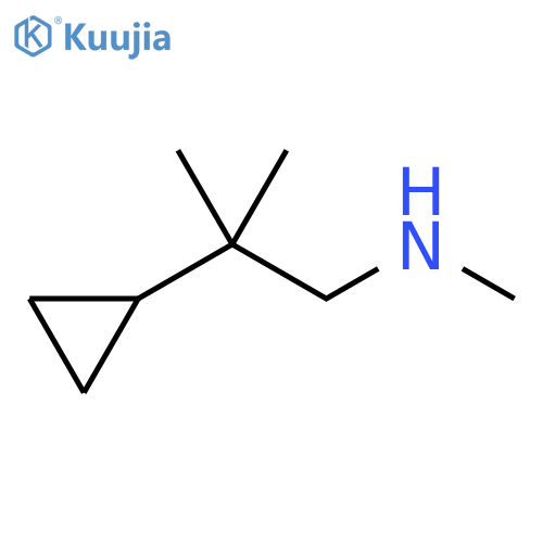 (2-Cyclopropyl-2-methylpropyl)(methyl)amine structure
