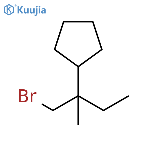 Cyclopentane, [1-(bromomethyl)-1-methylpropyl]- structure