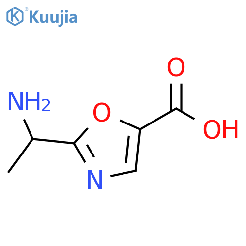 2-(1-aminoethyl)-1,3-oxazole-5-carboxylic acid structure