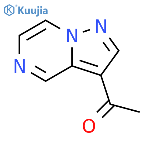 1-{pyrazolo1,5-apyrazin-3-yl}ethan-1-one structure