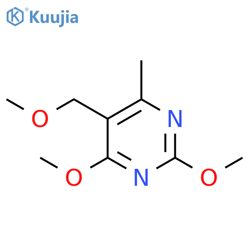 Pyrimidine, 2,4-dimethoxy-5-(methoxymethyl)-6-methyl- structure