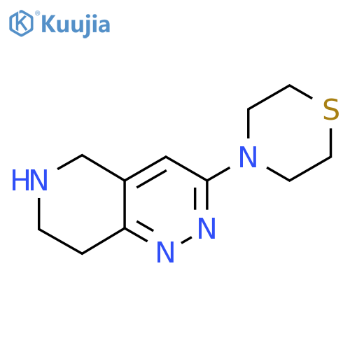 4-{5H,6H,7H,8H-pyrido[4,3-c]pyridazin-3-yl}thiomorpholine structure
