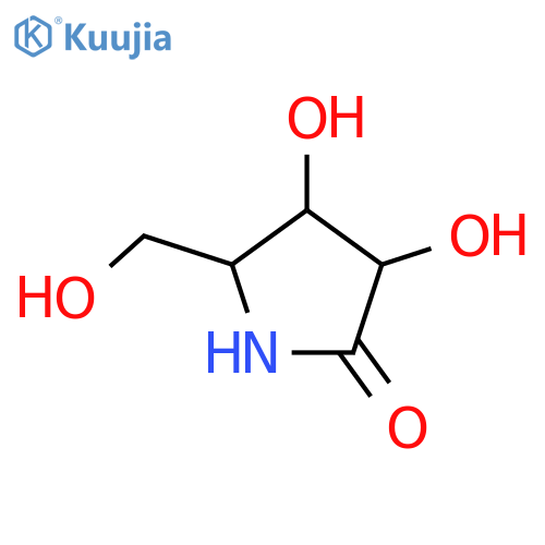2-Pyrrolidinone,3,4-dihydroxy-5-(hydroxymethyl)-, (3R,4R,5R)- structure