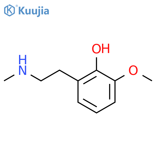 2-methoxy-6-2-(methylamino)ethylphenol structure