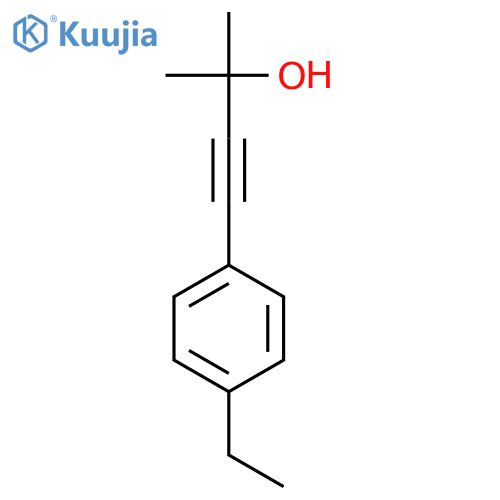4-(4-Ethylphenyl)-2-methylbut-3-yn-2-ol structure
