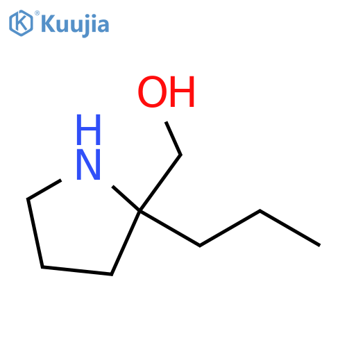 (2-propylpyrrolidin-2-yl)methanol structure