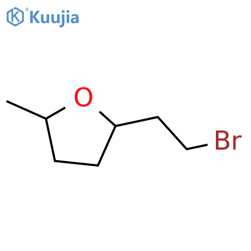 2-(2-bromoethyl)-5-methyloxolane, Mixture of diastereomers structure