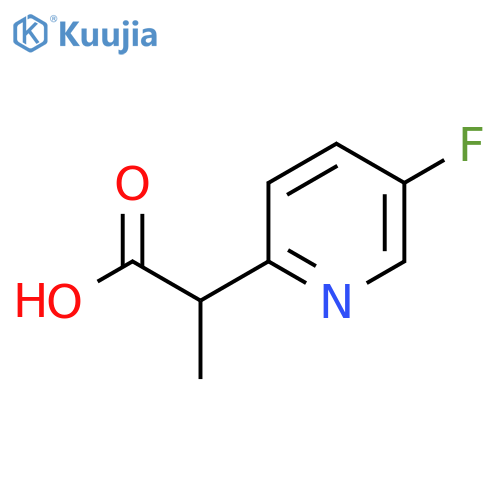 2-(5-Fluoropyridin-2-yl)propanoic acid structure