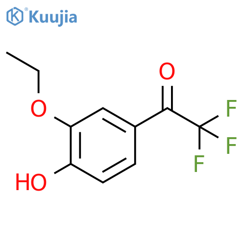 1-(3-ethoxy-4-hydroxyphenyl)-2,2,2-trifluoroethan-1-one structure
