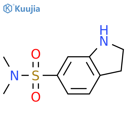 N,N-dimethyl-2,3-dihydro-1H-indole-6-sulfonamide structure