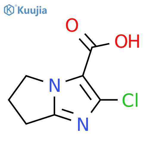 2-Chloro-6,7-dihydro-5H-pyrrolo[1,2-A]imidazole-3-carboxylic acid structure