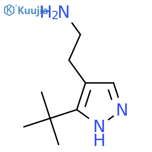 2-(3-tert-butyl-1H-pyrazol-4-yl)ethan-1-amine structure