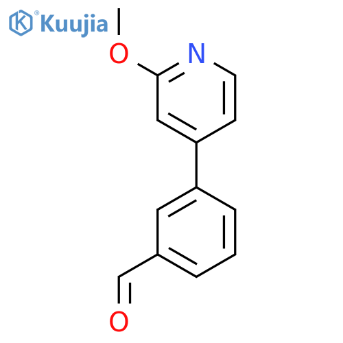 3-(2-methoxypyridin-4-yl)benzaldehyde structure