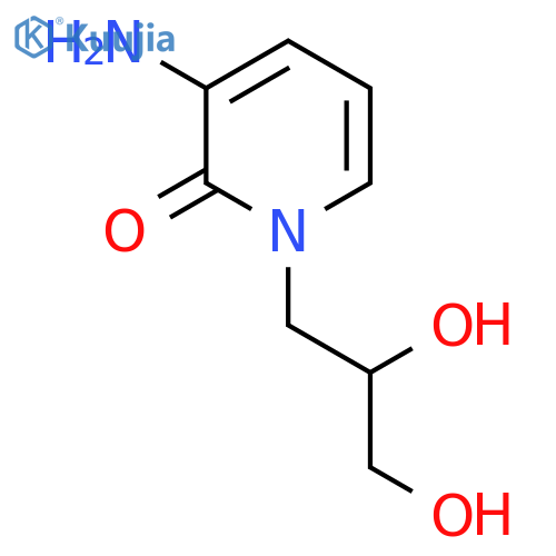 3-amino-1-(2,3-dihydroxypropyl)-1,2-dihydropyridin-2-one structure