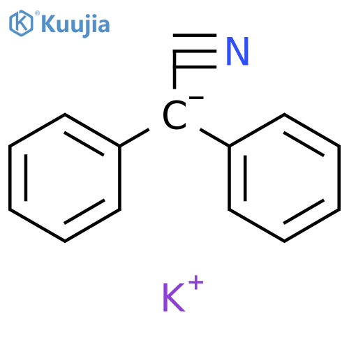 Benzeneacetonitrile, α-phenyl-, ion(1-), potassium (9CI) structure