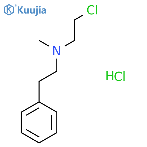 BENZENEETHANAMINE, N-(2-CHLOROETHYL)-N-METHYL-, HYDROCHLORIDE structure